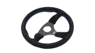 Grip Royal Ace 350mm Deep Dish Steering Wheel w/ Black Suede Grip and Blue Stitching - GRSW - ACE - S - BKB - Subimods.com