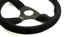Grip Royal Ace 350mm Deep Dish Steering Wheel w/ Black Suede Grip and Light Black Stitching - GRSW - ACE - S - BKBK - Subimods.com