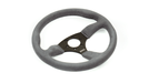 Grip Royal Ace 350mm Deep Dish Steering Wheel w/ Grey Suede Grip and Grey Stitching - GRSW - ACE - S - GYGY - Subimods.com