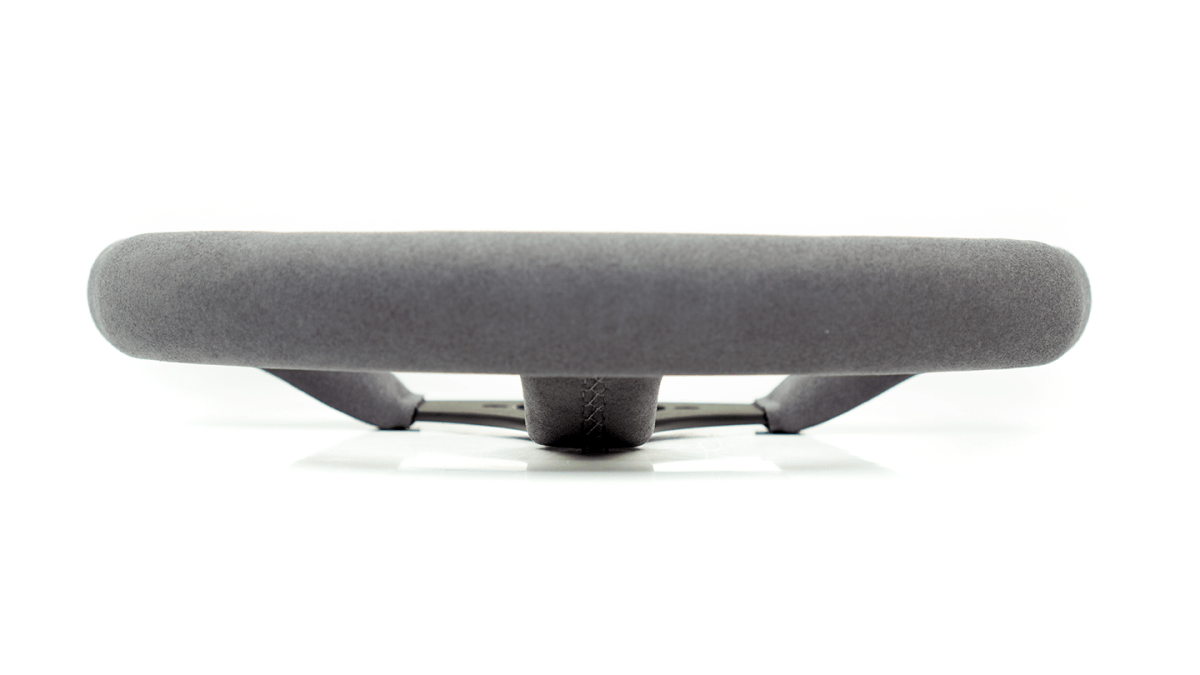 Grip Royal Ace 350mm Deep Dish Steering Wheel w/ Grey Suede Grip and Grey Stitching - GRSW - ACE - S - GYGY - Subimods.com