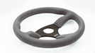 Grip Royal Ace 350mm Deep Dish Steering Wheel w/ Grey Suede Grip and Grey Stitching - GRSW - ACE - S - GYGY - Subimods.com