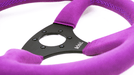 Grip Royal Ace 350mm Deep Dish Steering Wheel w/ Purple Suede Grip and Purple Stitching - GRSW - ACE - S - PPPP - Subimods.com
