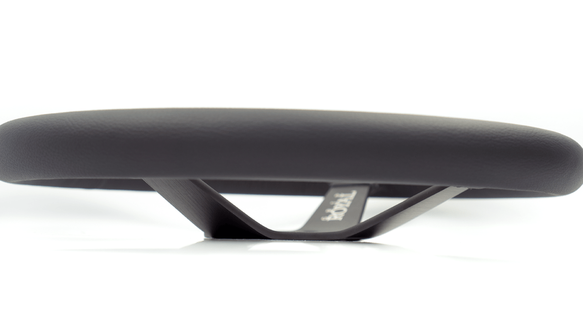 Grip Royal Brute 350mm Deep Dish Steering Wheel w/ Black Leather Grip and Black Stitching - GRSW - BRT - L - BKBK - Subimods.com