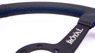 Grip Royal Brute 350mm Deep Dish Steering Wheel w/ Black Leather Grip and Blue Stitching - GRSW - BRT - L - BKBL - Subimods.com