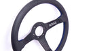 Grip Royal Brute 350mm Deep Dish Steering Wheel w/ Black Leather Grip and Blue Stitching - GRSW - BRT - L - BKBL - Subimods.com
