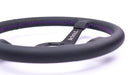 Grip Royal Brute 350mm Deep Dish Steering Wheel w/ Black Leather Grip, and Purple Stitching - GRSW - BRT - L - BKPP - Subimods.com