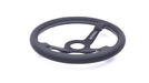 Grip Royal Brute 350mm Deep Dish Steering Wheel w/ Black Leather Grip, and White Stitching - GRSW - BRT - L - BKWH - Subimods.com
