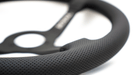 Grip Royal Brute 350mm Deep Dish Steering Wheel w/ Black Perforated Leather Grip and Black Stitching - GRSW - BRT - P - BKBK - Subimods.com