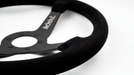 Grip Royal Brute 350mm Deep Dish Steering Wheel w/ Black Suede Grip, and Black Stitching - GRSW - BRT - S - BKBK - Subimods.com
