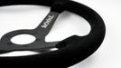 Grip Royal Brute 350mm Deep Dish Steering Wheel w/ Black Suede Grip, and Black Stitching - GRSW - BRT - S - BKBK - Subimods.com