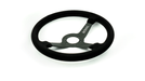 Grip Royal Brute 350mm Deep Dish Steering Wheel w/ Black Suede Grip, and Black Stitching - GRSW - BRT - S - BKBK - Subimods.com