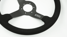 Grip Royal Brute 350mm Deep Dish Steering Wheel w/ Black Suede Grip, and Black Stitching - GRSW - BRT - S - BKBK - Subimods.com