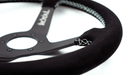 Grip Royal Brute 350mm Deep Dish Steering Wheel w/ Black Suede Grip and Mint Stitching - GRSW - BRT - S - BKMINT - TDCMINT - Subimods.com