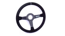 Grip Royal Brute 350mm Deep Dish Steering Wheel w/ Black Suede Grip, Black Stitching and Black Leather TDC Stripe - GRSW - BRT - S - BKBK - TDCBK - Subimods.com