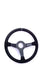 Grip Royal Brute 350mm Deep Dish Steering Wheel w/ Black Suede Grip, Black Stitching and Black Leather TDC Stripe - GRSW - BRT - S - BKBK - TDCBK - Subimods.com