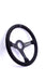 Grip Royal Brute 350mm Deep Dish Steering Wheel w/ Black Suede Grip, Black Stitching and Black Leather TDC Stripe - GRSW - BRT - S - BKBK - TDCBK - Subimods.com