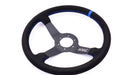 Grip Royal Brute 350mm Deep Dish Steering Wheel w/ Black Suede Grip, Blue Stitching and Blue Leather TDC Stripe - GRSW - BRT - S - BKBL - TDCBL - Subimods.com
