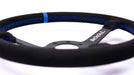 Grip Royal Brute 350mm Deep Dish Steering Wheel w/ Black Suede Grip, Blue Stitching and Blue Leather TDC Stripe - GRSW - BRT - S - BKBL - TDCBL - Subimods.com