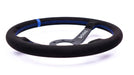 Grip Royal Brute 350mm Deep Dish Steering Wheel w/ Black Suede Grip, Blue Stitching and Blue Leather TDC Stripe - GRSW - BRT - S - BKBL - TDCBL - Subimods.com