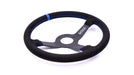 Grip Royal Brute 350mm Deep Dish Steering Wheel w/ Black Suede Grip, Blue Stitching and Blue Leather TDC Stripe - GRSW - BRT - S - BKBL - TDCBL - Subimods.com