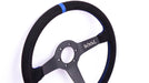 Grip Royal Brute 350mm Deep Dish Steering Wheel w/ Black Suede Grip, Blue Stitching and Blue Leather TDC Stripe - GRSW - BRT - S - BKBL - TDCBL - Subimods.com