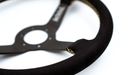 Grip Royal Brute 350mm Deep Dish Steering Wheel w/ Black Suede Grip, Gold Stitching and Gold Leather TDC Stripe - GRSW - BRT - S - BKGD - TDCGD - Subimods.com