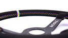 Grip Royal Brute 350mm Deep Dish Steering Wheel w/ Black Suede Grip, Mardi Gras Stitching, and Mardi Gras TDC Stripe - GRSW - BRT - S - BK - NOLA - TDC - Subimods.com