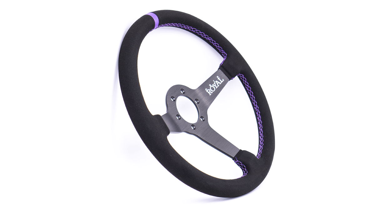 Grip Royal Brute 350mm Deep Dish Steering Wheel w/ Black