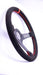 Grip Royal Brute 350mm Deep Dish Steering Wheel w/ Black Suede Grip, Red Stitching, and Red TDC Stripe - GRSW - BRT - S - BKRD - TDCRD - Subimods.com