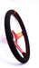Grip Royal Brute 350mm Deep Dish Steering Wheel w/ Black Suede Grip, Red Stitching, Red TDC Stripe and Red Center - GRSW - BRT - S - BKRD - TDC - RD - RED - Subimods.com