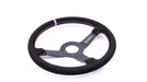 Grip Royal Brute 350mm Deep Dish Steering Wheel w/ Black Suede Grip, Red White Blue Stitching and USA TDC Stripe - GRSW - BRT - S - BK - USA - TDC - Subimods.com