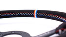 Grip Royal Brute 350mm Deep Dish Steering Wheel w/ Black Suede Grip, Red White Blue Stitching and USA TDC Stripe - GRSW - BRT - S - BK - USA - TDC - Subimods.com