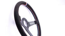 Grip Royal Brute 350mm Deep Dish Steering Wheel w/ Black Suede Grip, Red White Blue Stitching and USA TDC Stripe - GRSW - BRT - S - BK - USA - TDC - Subimods.com