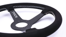 Grip Royal Brute 350mm Deep Dish Steering Wheel w/ Black Suede Grip, White Stitching, and White TDC Stripe - GRSW - BRT - S - BKWH - TDCWH - Subimods.com