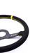 Grip Royal Brute 350mm Deep Dish Steering Wheel w/ Black Suede Grip, Yellow Stitching, and Yellow TDC Stripe - GRSW - BRT - S - BKYW - TDCYW - Subimods.com