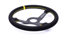 Grip Royal Brute 350mm Deep Dish Steering Wheel w/ Black Suede Grip, Yellow Stitching, and Yellow TDC Stripe - GRSW - BRT - S - BKYW - TDCYW - Subimods.com