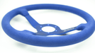 Grip Royal Brute 350mm Deep Dish Steering Wheel w/ Blue Suede Grip, Blue Stitching and Blue Center - GRSW - BRT - S - BLBL - ONBLUE - Subimods.com