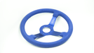Grip Royal Brute 350mm Deep Dish Steering Wheel w/ Blue Suede Grip, Blue Stitching and Blue Center - GRSW - BRT - S - BLBL - ONBLUE - Subimods.com
