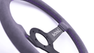 Grip Royal Brute 350mm Deep Dish Steering Wheel w/ Grey Suede Grip and Purple Stitching - GRSW - BRT - S - GYPP - Subimods.com