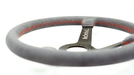 Grip Royal Brute 350mm Deep Dish Steering Wheel w/ Grey Suede Grip and Red Stitching - GRSW - BRT - S - GYRD - Subimods.com