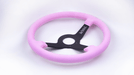 Grip Royal Brute 350mm Deep Dish Steering Wheel w/ Pink Suede Grip and Pink Stitching - GRSW - BRT - S - PK - Subimods.com
