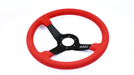 Grip Royal Brute 350mm Deep Dish Steering Wheel w/ Red Suede Grip, and Red Stitching - GRSW - BRT - S - RDRD - Subimods.com