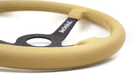 Grip Royal Brute Clay 350mm Deep Dish Steering Wheel w/ Tan Leather Grip, and Tan Stitching - GRSW - BRT - L - TNTN - Subimods.com