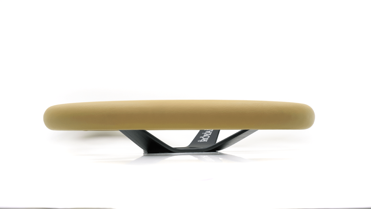 Grip Royal Brute Clay 350mm Deep Dish Steering Wheel w/ Tan Leather Grip, and Tan Stitching - GRSW - BRT - L - TNTN - Subimods.com