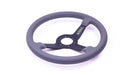 Grip Royal Brute Macbeth 350mm Deep Dish Steering Wheel w/ Grey Leather Grip, and Grey Stitching - GRSW - BRT - L - GYGY - Subimods.com
