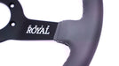 Grip Royal Brute Macbeth 350mm Deep Dish Steering Wheel w/ Grey Leather Grip, and Grey Stitching - GRSW - BRT - L - GYGY - Subimods.com