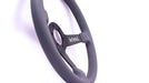 Grip Royal Brute Macbeth 350mm Deep Dish Steering Wheel w/ Grey Leather Grip, and Grey Stitching - GRSW - BRT - L - GYGY - Subimods.com