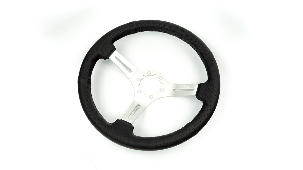 Grip Royal Class 350mm Deep Dish Steering Wheel w/ Perforated Leather Grip - GRSW - CLASS - P - Subimods.com