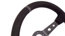 Grip Royal Club 350mm Deep Dish Steering Wheel w/ Black Suede Grip, Black Stitching, And Black TDC Stripe - GRSW - CLUB - S - BKBK - TDCBK - Subimods.com