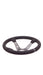 Grip Royal Club 350mm Deep Dish Steering Wheel w/ Black Suede Grip, Black Stitching, And Black TDC Stripe - GRSW - CLUB - S - BKBK - TDCBK - Subimods.com